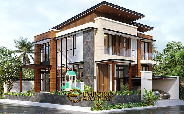 Mr. Andi Modern Hook House 2.5 Floors Design - Jakarta Utara