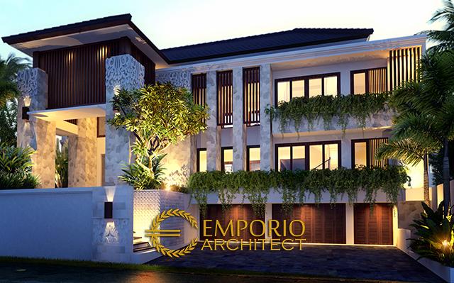 Desain Rumah Villa Bali 2 Lantai Ibu Atik Lawrence di  Jakarta