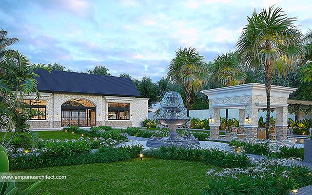 Mr. EDK 1494 Italian Classic House 1 Floor Design - Lampung
