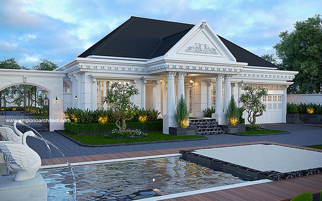 Mr. KMR 1824 Classic House 1 Floor Design - Sumba, Nusa Tenggara Timur