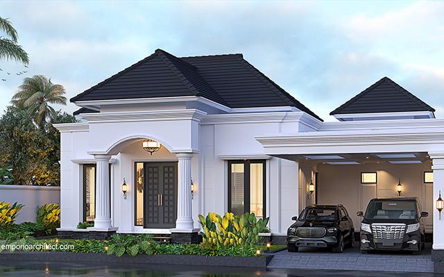 Mr. AD 1440 Classic House 1 Floor Design - Jambi