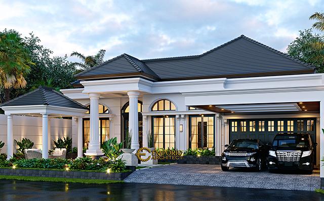 Desain Rumah Klasik 1 Lantai Bapak Sofian di  Cilegon, Banten