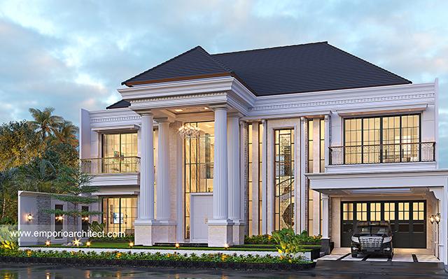 Desain Rumah Klasik 2 Lantai Bapak EYD 1177 di  Tasikmalaya, Jawa Barat