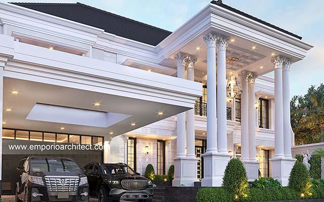 Desain Rumah Klasik 2 Lantai Ibu JLT 1408 di  Nusa Tenggara Timur