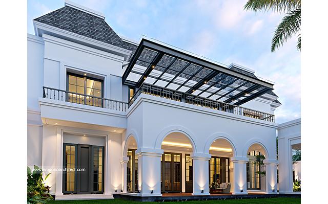 Desain Rumah Klasik 2 Lantai Bapak SYD 1433 di  Cinere, Depok