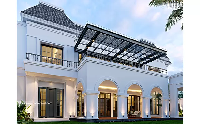 Desain Rumah Klasik 2 Lantai Bapak SYD 1433 di  Cinere, Depok