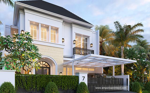 Mr. JN 1330 Classic House 2 Floors Design - Jakarta Selatan