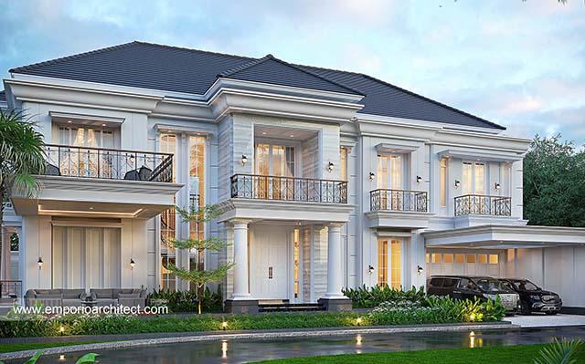 Mr. HDK 1522 Classic House 2 Floors Design - Yogyakarta