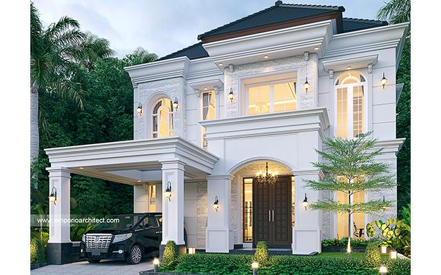 Desain Rumah Klasik 2 Lantai Ibu Lily di  Medan