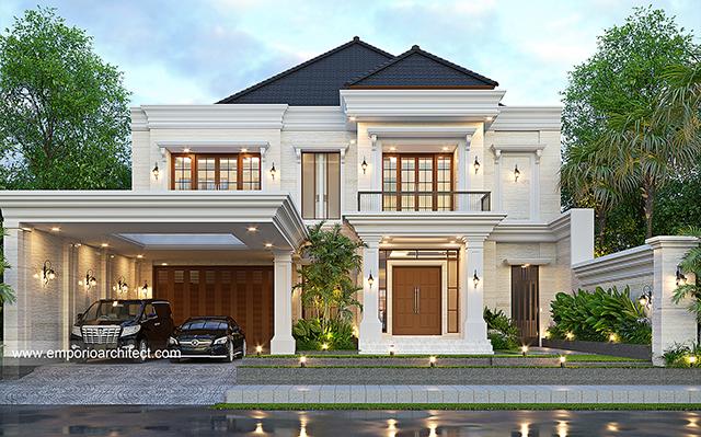 Mrs. YN 2059 Classic House 2 Floors Design - Madiun, Jawa Timur