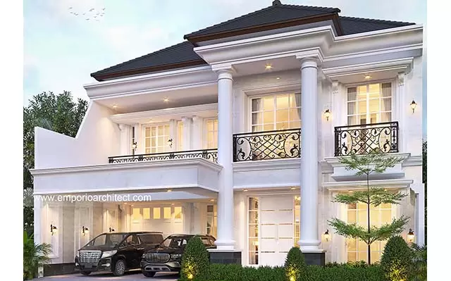 Desain Rumah Klasik 2 Lantai Bapak ATT 1362 di  Semarang, Jawa Tengah