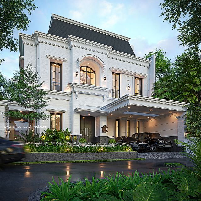 Desain Rumah Klasik 2 Lantai Bapak ATN di  Sunter, Jakarta Utara