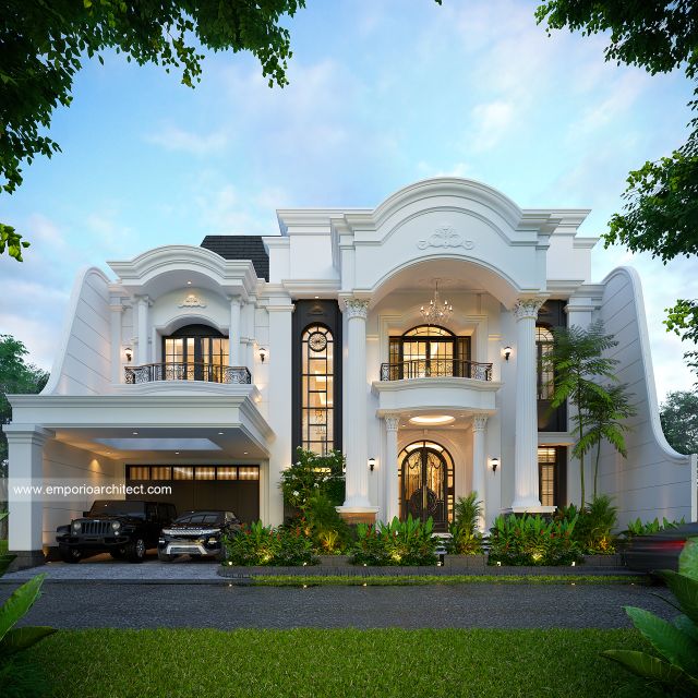 Mrs. LSM Classic House 2 Floors Design - Cibubur, Jakarta Timur