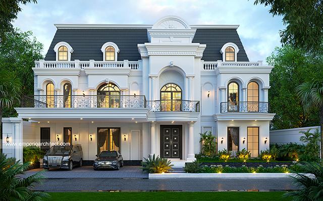 Mrs. HD 1652 Classic House 2 Floors Design - Surabaya