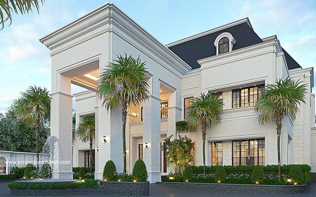 Desain Rumah Klasik 2 Lantai Bapak HNK 1509 di  Riau