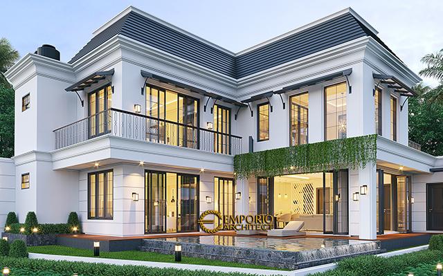 Desain Rumah Klasik 2 Lantai Ibu Kiky di  Tangerang, Banten
