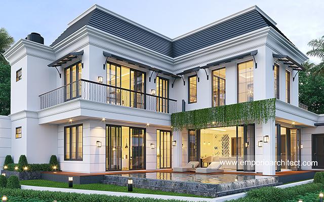 Mrs. KKY 1174 Classic House 2 Floors Design - Tangerang, Banten