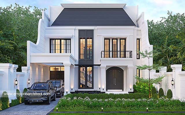 Mrs. NSY 1797 Classic House 2 Floors Design - Jakarta