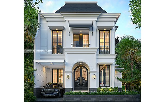 Mrs. MDN 1866 Mediterranean House 2 Floors Design - Cinere, Depok