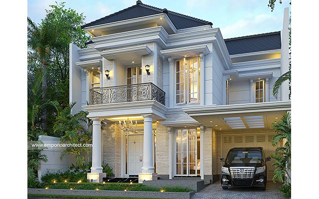 Desain Rumah Klasik 2 Lantai Bapak GND 1466 di  Solo