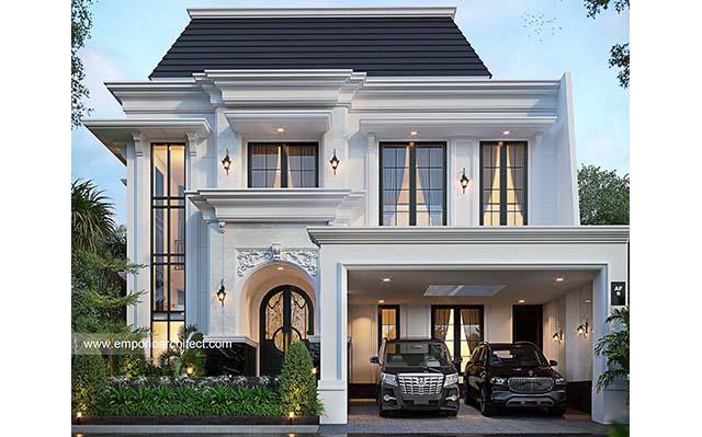 Desain Rumah Mediteran Klasik 2 Lantai Ibu A 2069 di  Lombok, Nusa Tenggara Barat