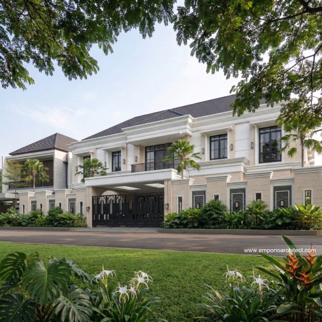 Desain Rumah Klasik 2 Lantai Bapak RGN 2314 di  Palembang