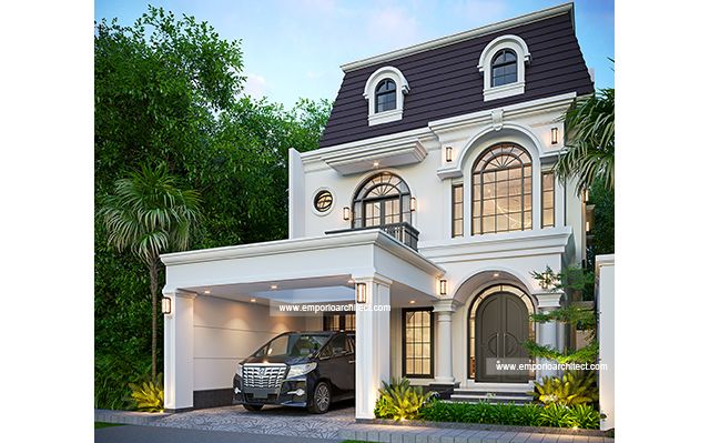 Mrs. JNA 1830 Mediterranean House 2 Floors Design - Bima, Nusa Tenggara Barat