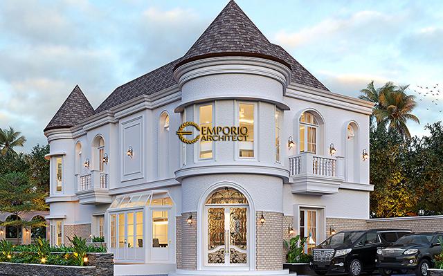 Desain Rumah Klasik 2 Lantai Bapak Hooky di  Samarinda, Kalimantan Timur