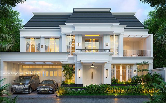 Mr. AGN 1667 Classic House 2 Floors Design - Bandung