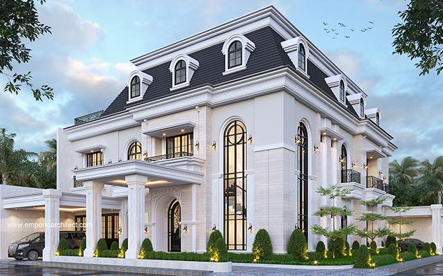 Mrs. Hj. FTS Classic House 2.5 Floors Design - Tangerang Selatan