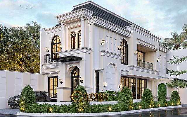 Desain Rumah Klasik 2.5 Lantai Bapak Aldi II di  Bandung