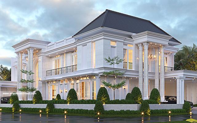 Desain Rumah Klasik 2.5 Lantai Ibu TMY 1359 di  Jakarta