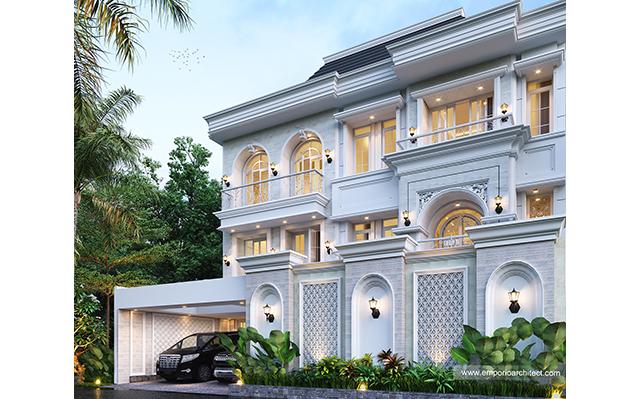 Desain Rumah Klasik 2.5 Lantai Bapak TFK 1158 di  Bandung, Jawa Barat