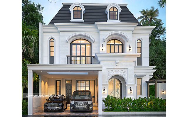 Mrs. UF 1702 Classic House 3 Floors Design - Jakarta