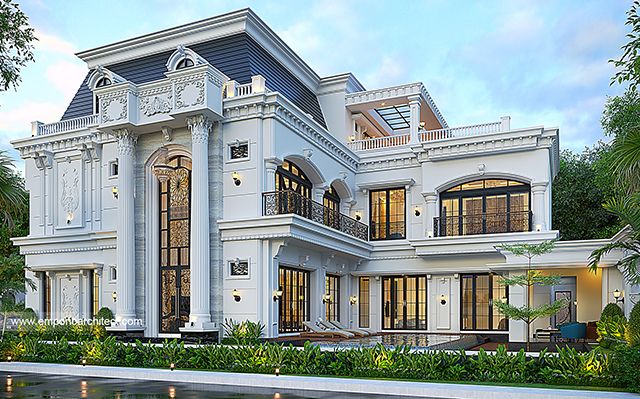 Mrs. YP 1691 Classic House 3 Floors Design - Palembang