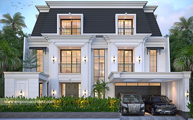 Mr. LPL 1743 Classic House 3 Floors Design - Surabaya