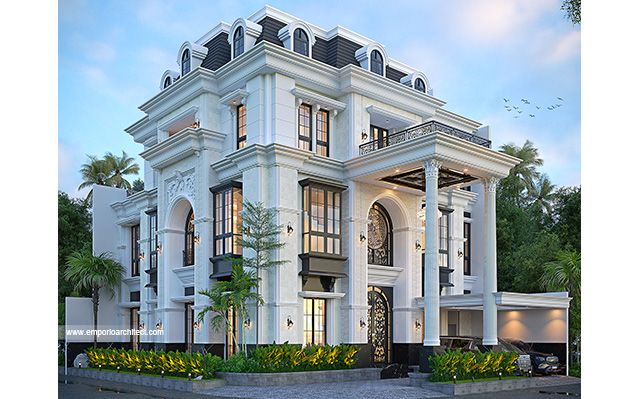 Mr. MDN 1858 Classic House 3 Floors Design - Tangerang