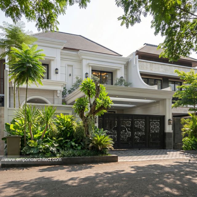 Mrs. A 2363 Classic House 3 Floors Design - Jakarta