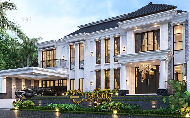 Desain Rumah Klasik 3 Lantai Ibu Masta di  Bandung, Jawa Barat