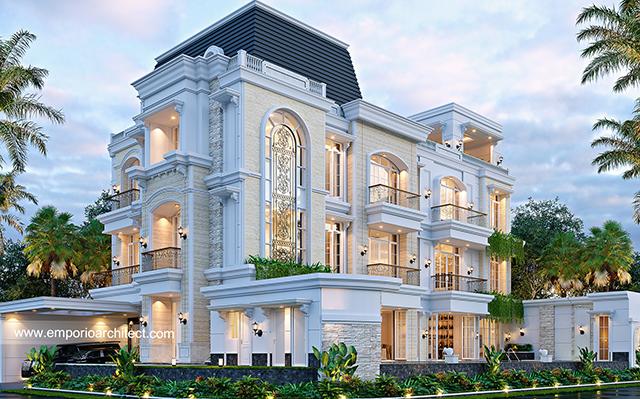 Mr. WJY Classic House 4 Floors Design - Kelapa Gading, Jakarta Utara