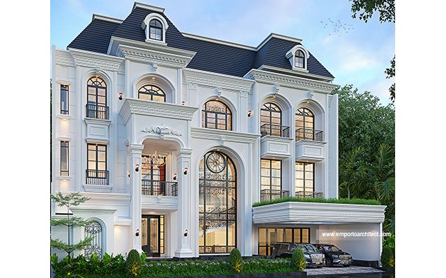 Mrs. LS 1833 Mediterranean House 4 Floors Design - BSD, Tangerang Selatan