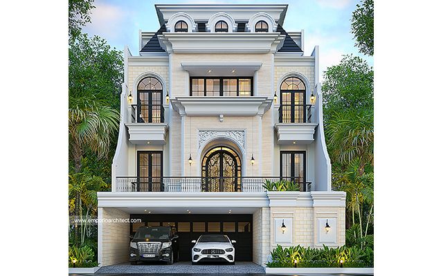 Mrs. TN 1728 VII Classic House 4 Floors Design - Jakarta