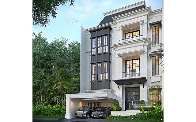 Mrs. I 1854 Classic House 4 Floors Design - Jakarta Barat