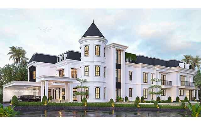 Mrs. NTA 1334 Classic European House 2 Floors Design - Cinere, Depok
