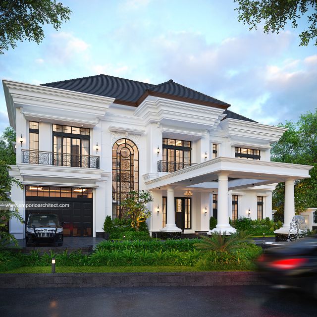 Mr. AR Classic Mediterranean House 2 Floors Design - Madura