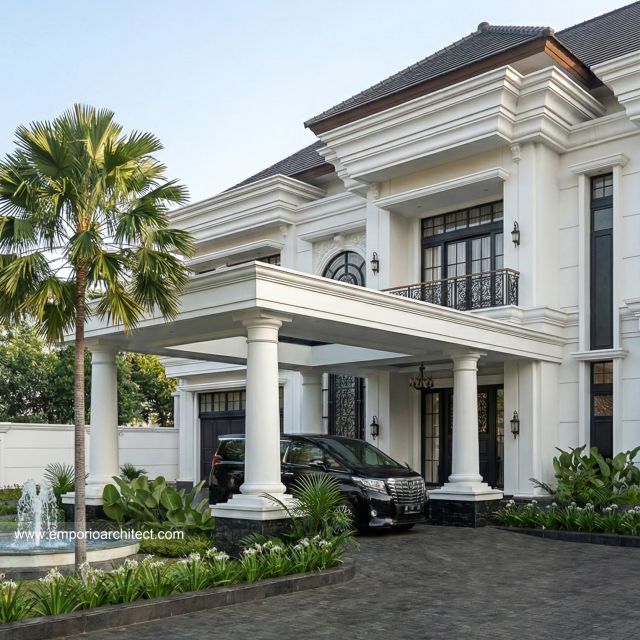 Desain Rumah Klasik Mediteran 2 Lantai Bapak AR 2256 di  Madura