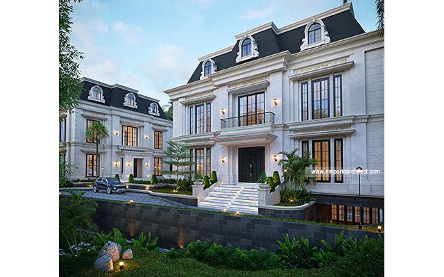 Mr. AN 2119 Classic Mediterranean House 3 Floors Design - Pekalongan, Jawa Tengah