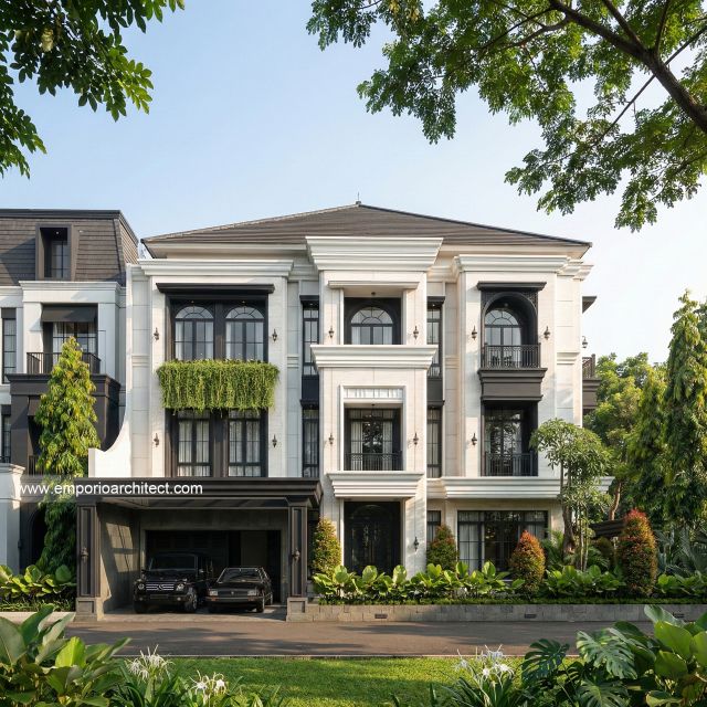Mr. JTN 2296 Classic Mediterranean House 3 Floors Design - Alam Sutera, Tangerang Selatan