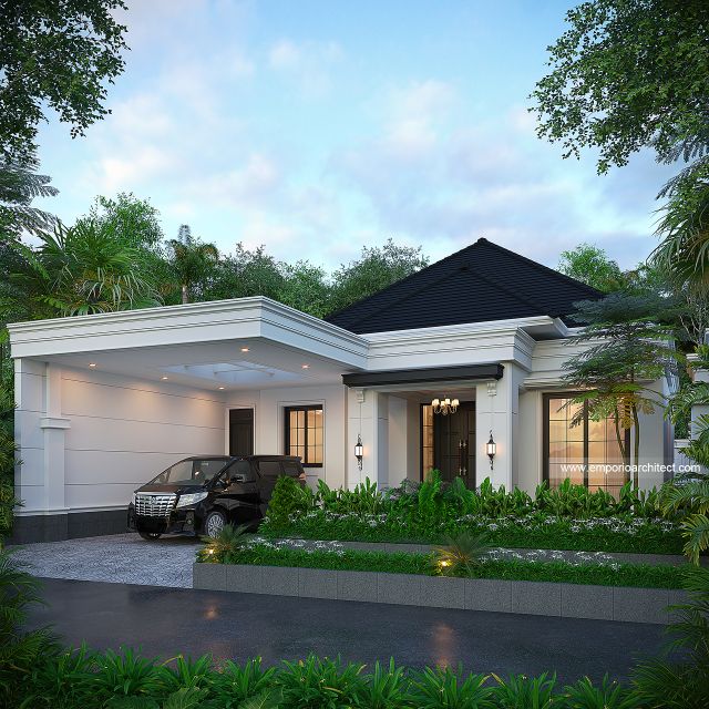 Mrs. YRT Classic Modern House 1 Floor Design - Pekanbaru
