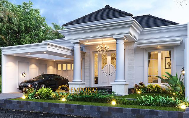 Desain Rumah Klasik Modern 1.5 Lantai Ibu Ayu di  Bogor, Jawa Barat